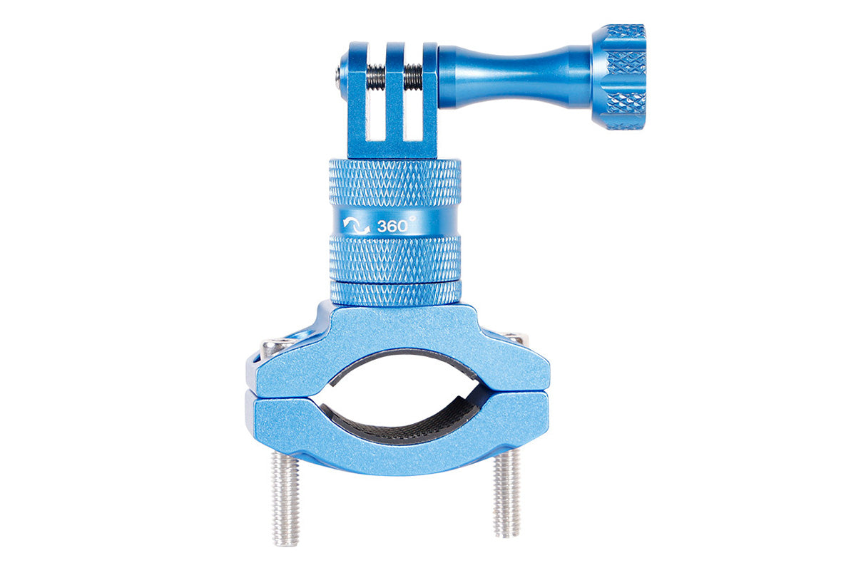 2Pcs Aluminum Bike Handlebar Mount Bicycle Mount for GoPro Hero 13 12 11-Blue