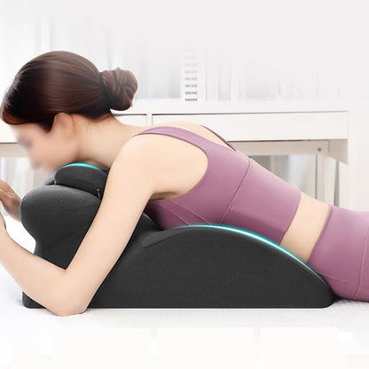 Ergonomic Memory Foam Reclining Pillow Prone Reading Cushion for Bed and Sofa Dark Gray