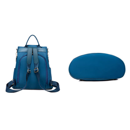 Anti Theft Women Backpack with Water Repellent for Travel Blue