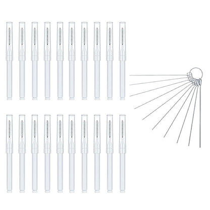 Shower Head Cleaning Brush Set Anti-Clogging with Storage Box for Bathroom-White