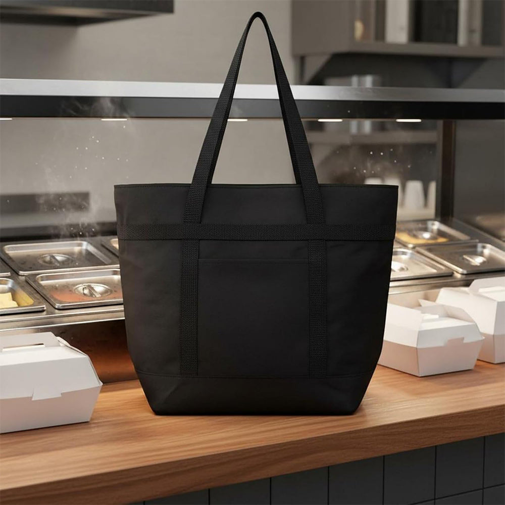 Insulated Lunch Bag Large 39L Thermal Cooler Tote-Black