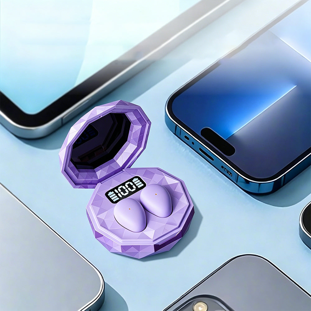 Wireless Bluetooth Earbuds Invisible Earbuds-Purple