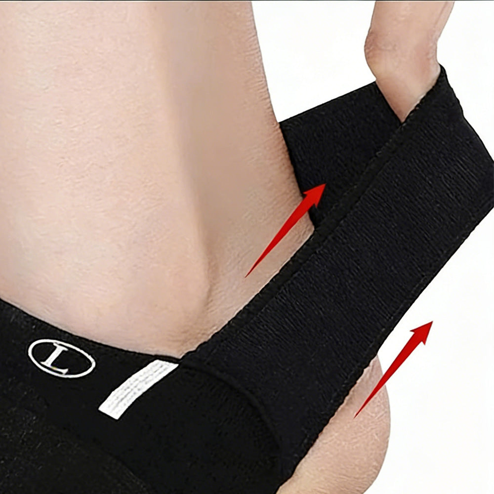 Arch Support Soft Pad Brace Sleeve Ankle Foot Wrap For Feet Flat-Black