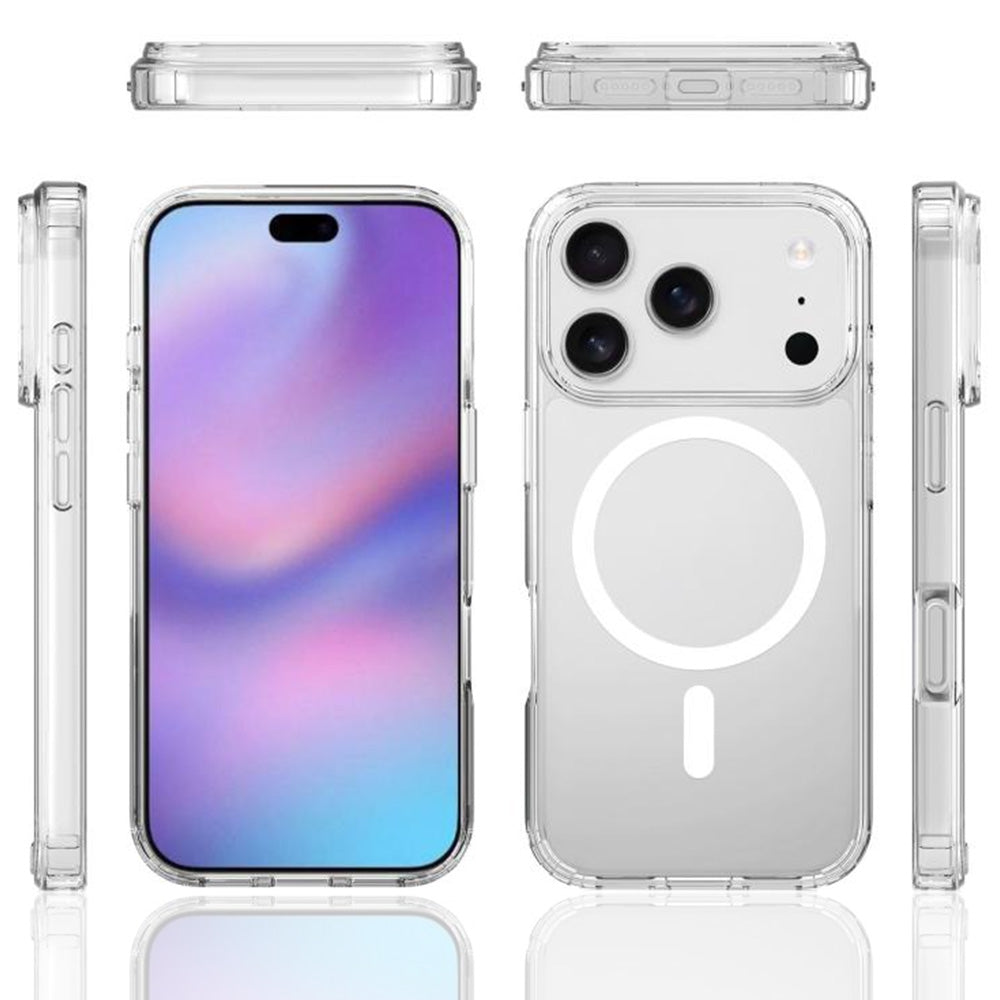 Magnetized MagSafe Phone Case ¨C Shockproof Matte Protective Cover for iPhone 17 Pro Max and 17 Air Transparent