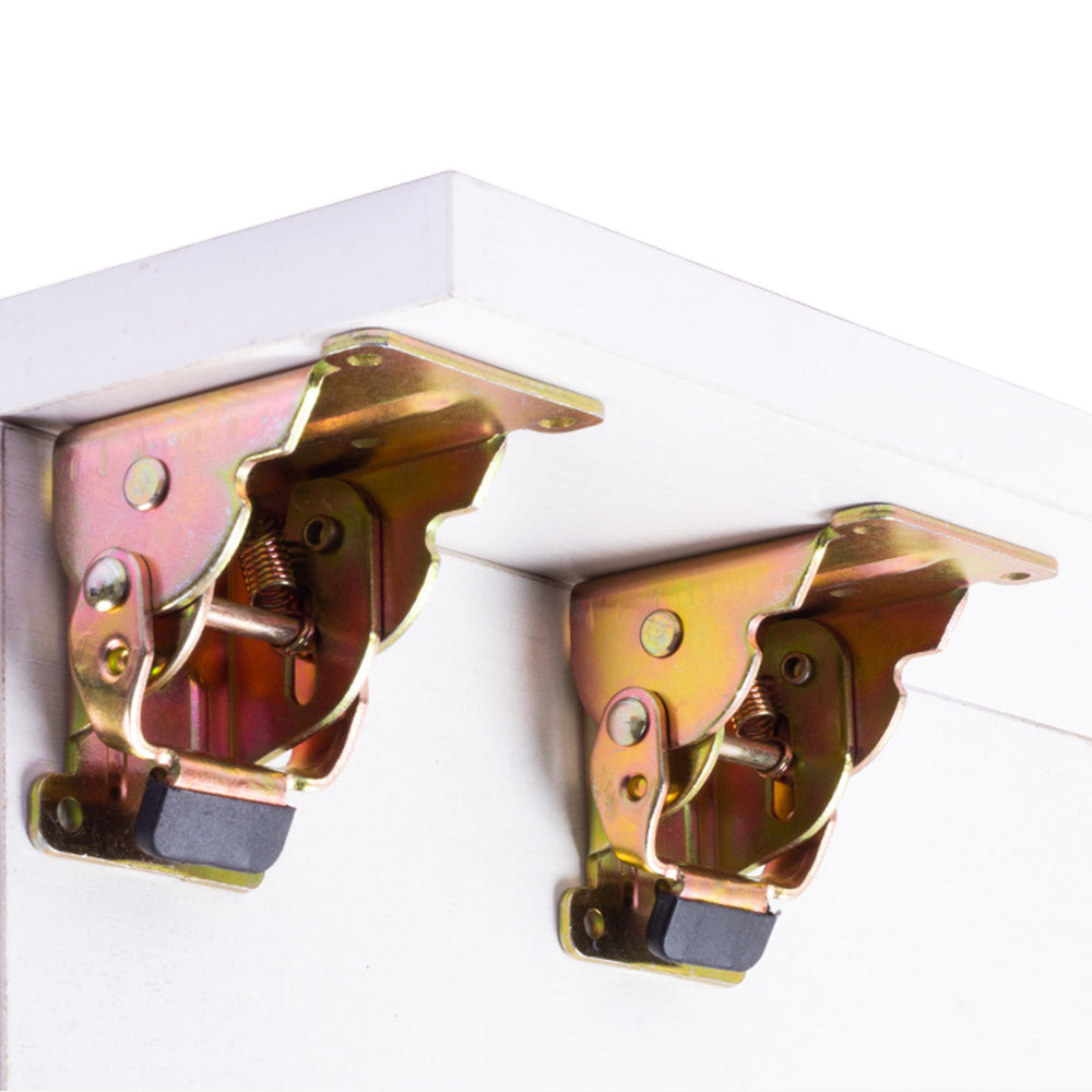 4Pcs Self Locking Folding Hinge for Tables Chairs and Workbenches-Gold