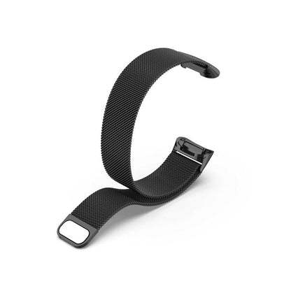 For Fitbit Charge 5 Replacement Stainless Steel Magnet Strap Milanese Band Black