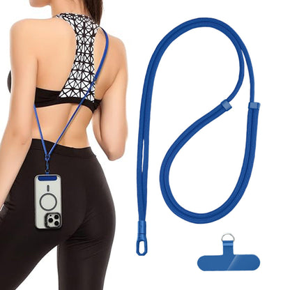 Adjustable Cell Phone Lanyard Crossbody Phone Strap for Most Smartphones Blue