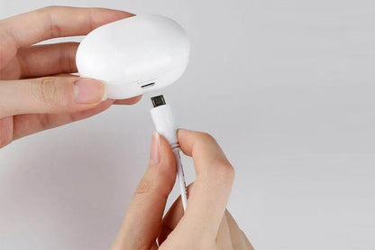 Hearing Aid Invisible Digital In-Ear Enhancer Sound Voice Amplifier Rechargeable-White