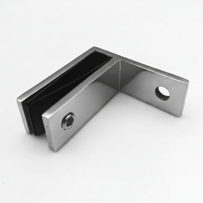304 Stainless Steel Pool Fence Glass Clamp for 10 to 12mm Panels - Silver