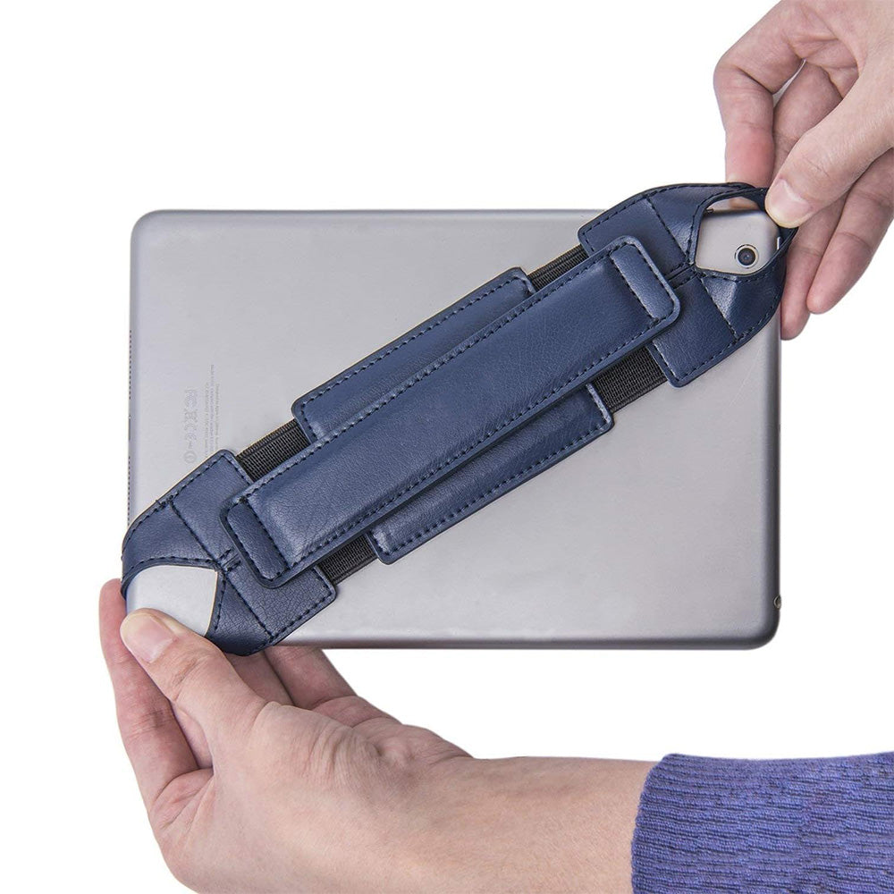 PU Leather Hand Strap Holder Stand-Blue