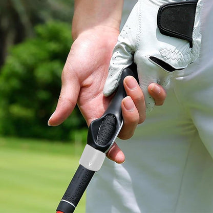 Golf Grip Trainer Attachment Trainer Beginner Outdoor Golf Swing Training Aid Grey