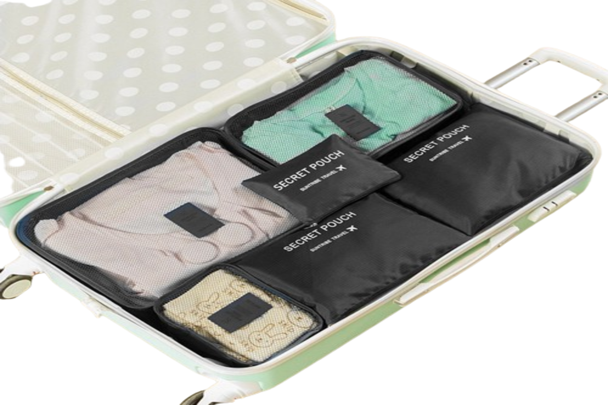 Luggage Packing Organizers Packing Cubes Set for Travel-Black