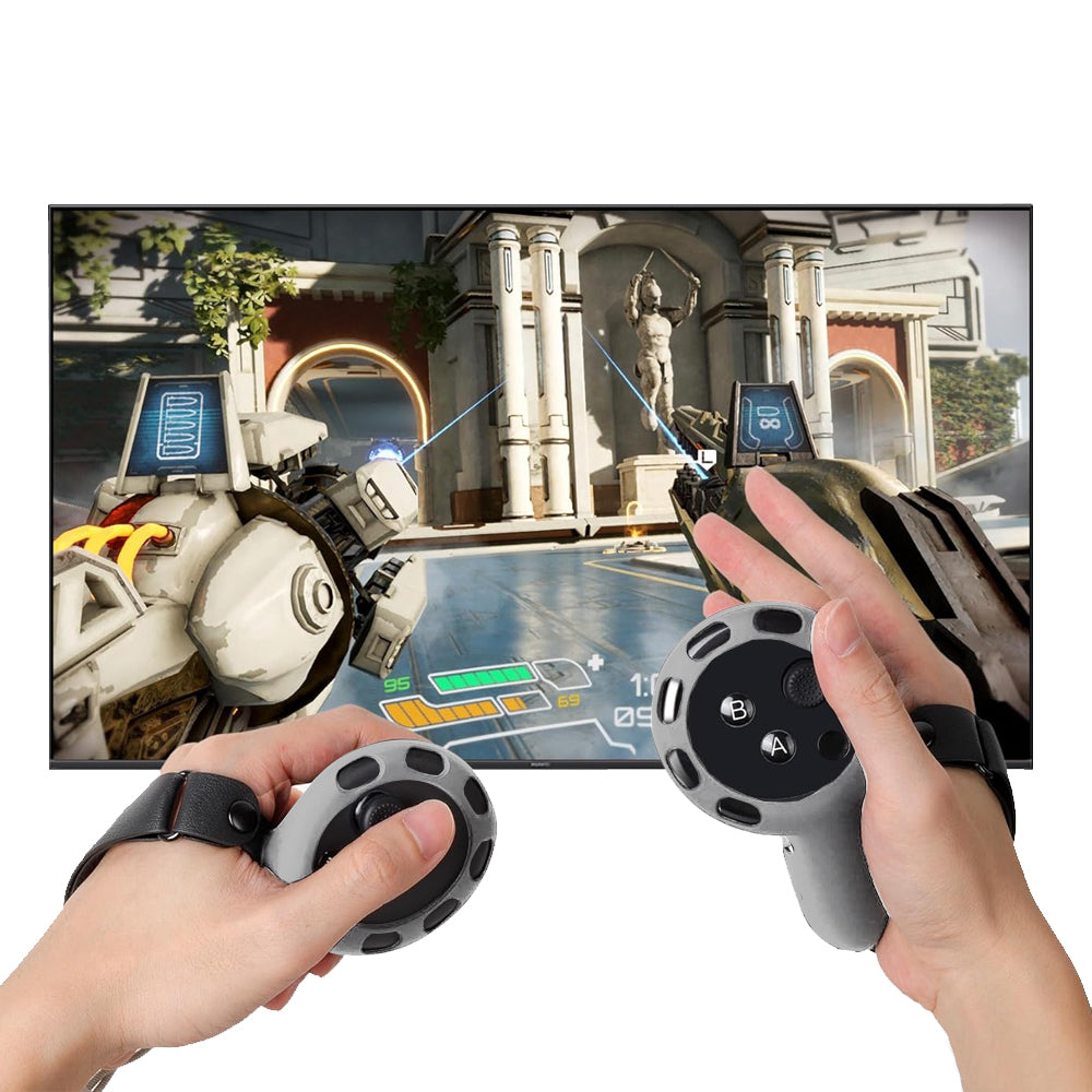 VR Touch Controllers Covers Protector Accessories Compatible with Meta Quest 3 Grey