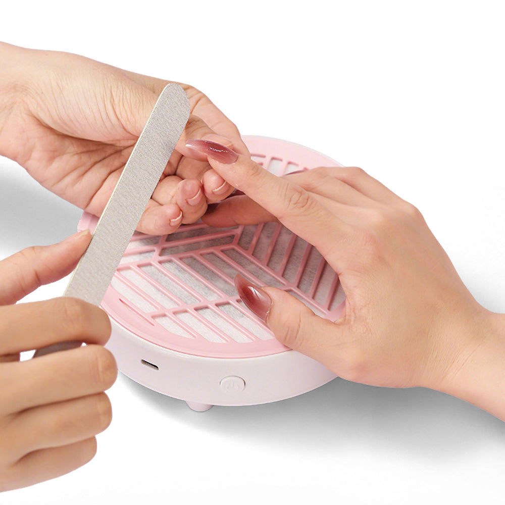 Mini Nail Dust Collector Lightweight Electric Manicure Vacuum for Home DIY and Salon Use