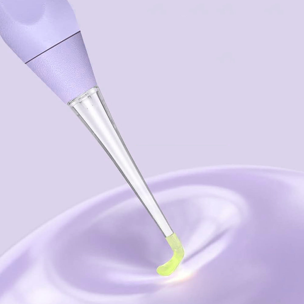 LED Lighted Ear Cleaner Kit USB Rechargeable Ear Wax Removal Tool Purple