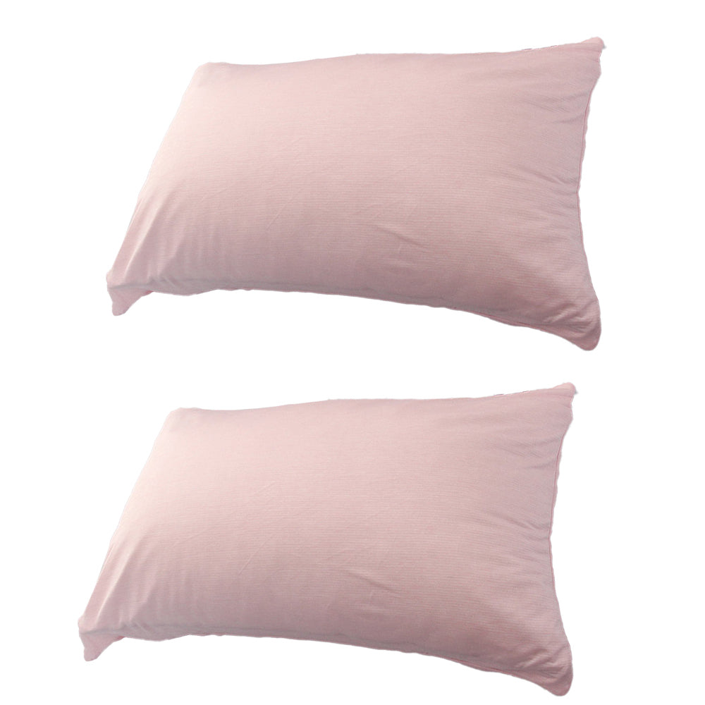 2pcs Pillow Cases Cooling Pillowcase Decorative Cushion Cover with Envelope Closure-Pink
