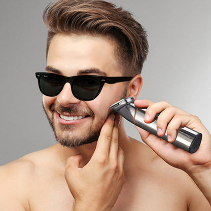 Electric Hair Clippers Kit Cordless Hair Trimmer for Body Facial Silver