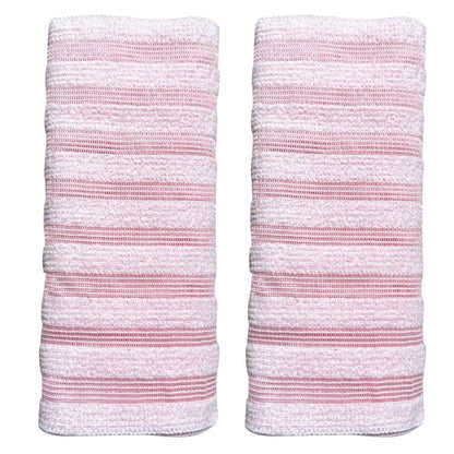 2 PCS Extra Long Exfoliating Back Scrubber Adult Bath Washcloth for Smooth Skin Pink