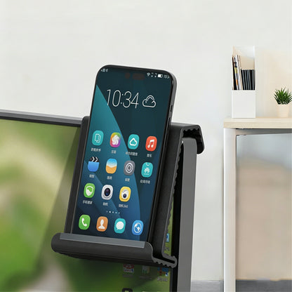Portable Silicone Phone Stand Desk Holder for Office Travel Airplane-Black