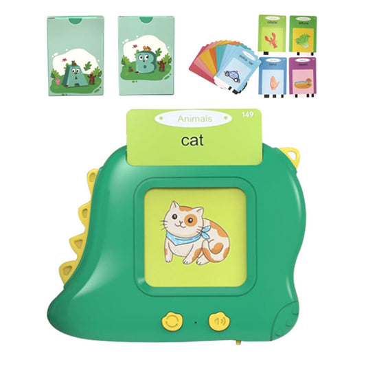 Kids 224 Words Talking Flash Cards Set Preschool Words Learning Cards Toy Green