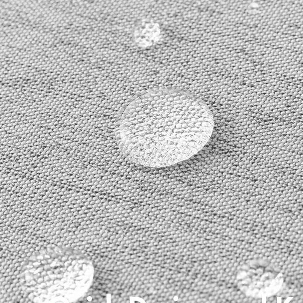 Waterproof Shower Curtain Thick Boho Wavy Edge With Rustproof Hooks-Silver