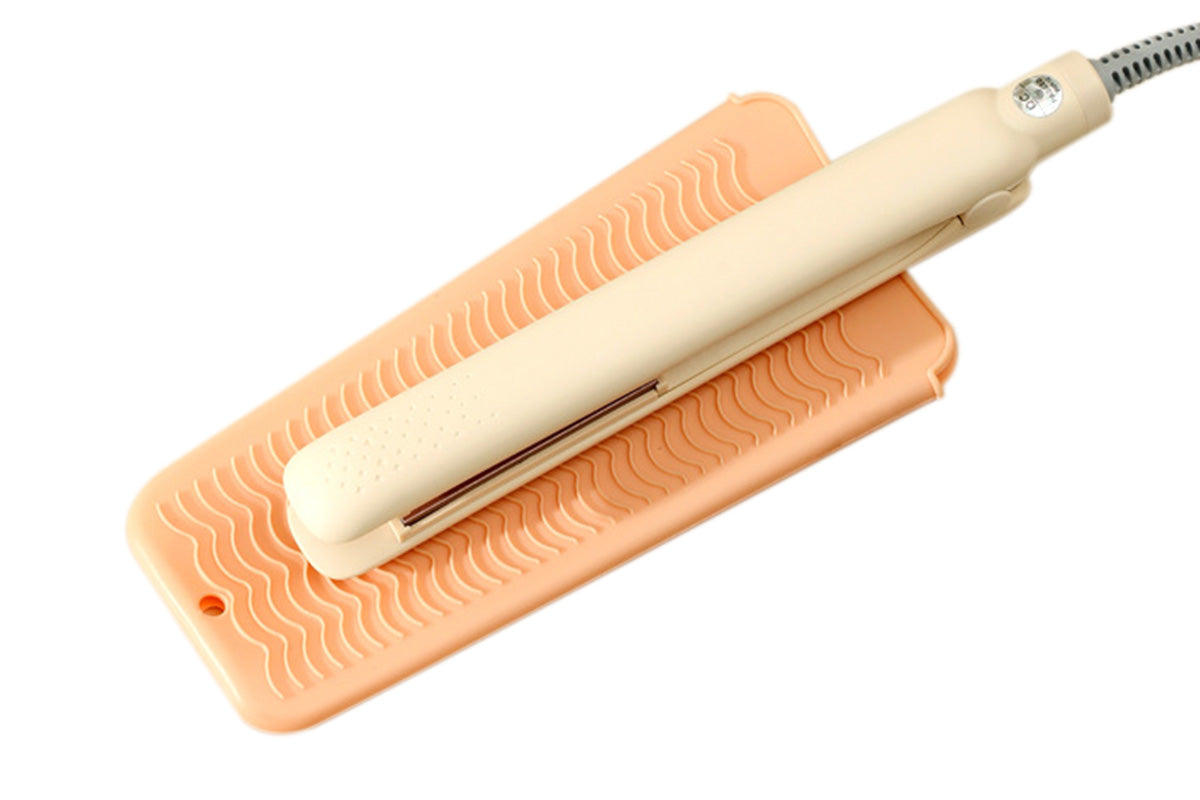 4 Pack Heat Resistant Silicone Pouch for Hair Styling Tools-Nude