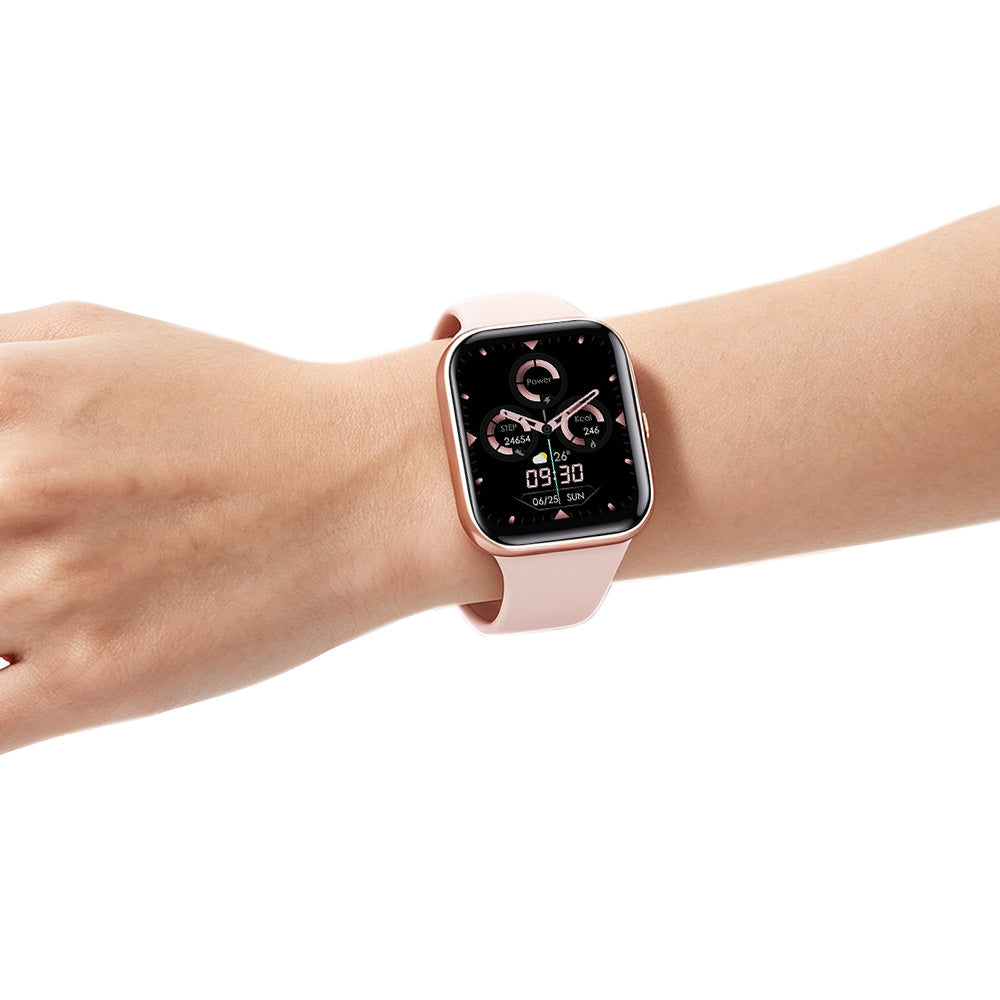 Smart Watch Fitness Tracker Heart Rate 25 Sport Modes for Men Women Waterproof-Pink