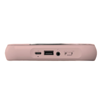 Compact Bluetooth CD Player with USB and MP3 Support-Pink