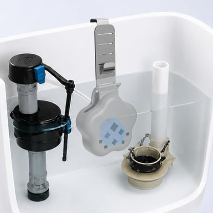 Silicone Metal Toilet Tank Cleaning Tablet Hanging Holder - Grey