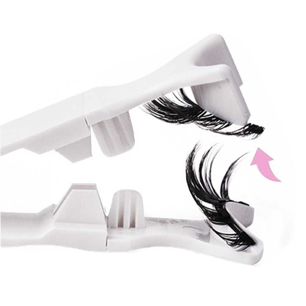Pair of Reusable Clip-On Natural Look Eyelashes Glue-Free Fake Lashes Style 1