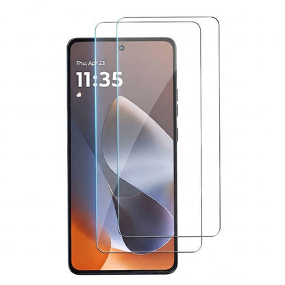 Phone Case Tempered Glass Screen Protector for Moto G86 Power Green