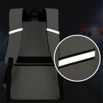 2 in 1 Large Capacity Laptop Backpack and Insulated Lunch Bag for Office Travel-Light Grey