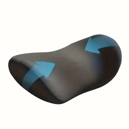 Lumbar Support Sleeping Pillow Memory Foam Cushion Waist Support for Side and Back Sleepers Black