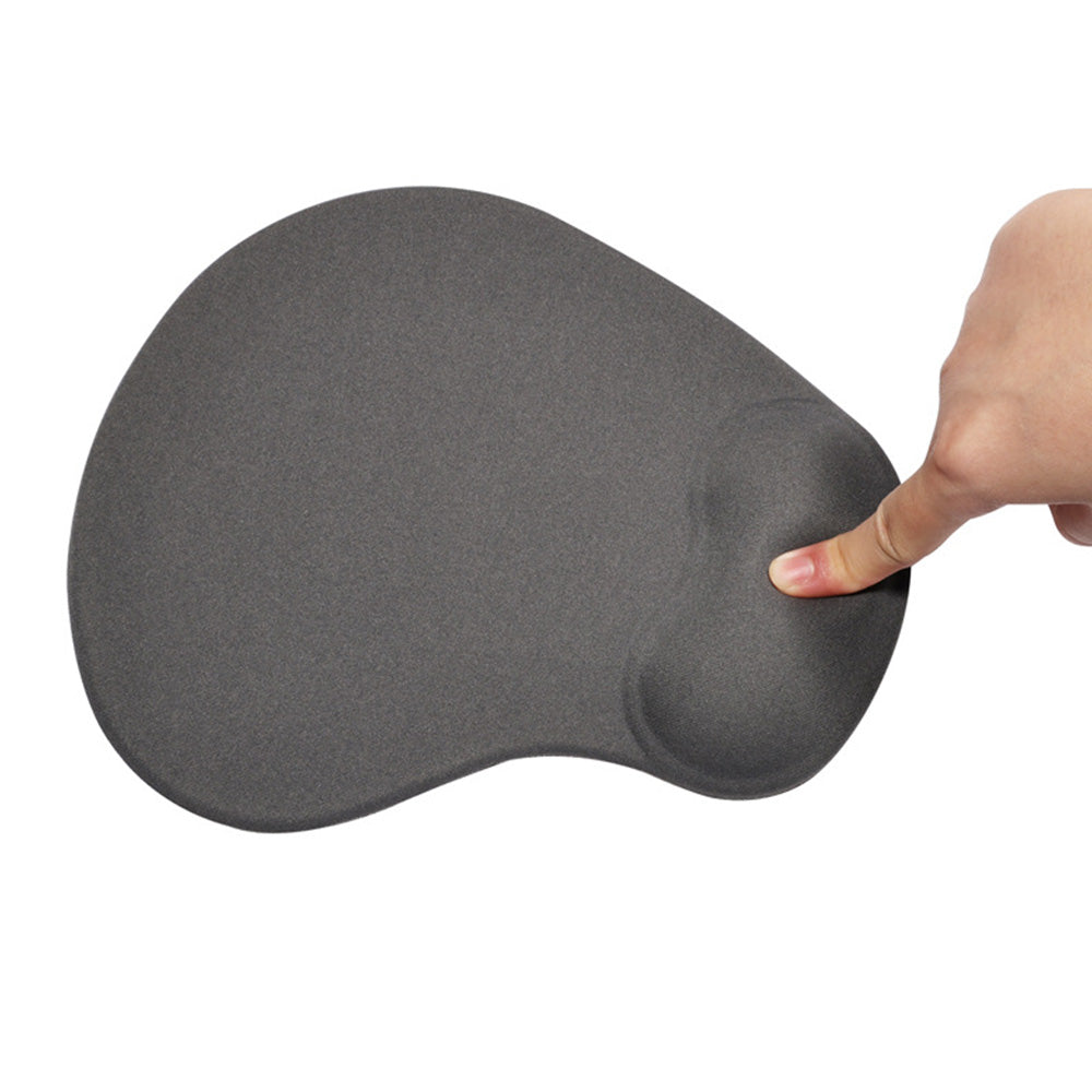 Non Slip Ergonomic Mouse Pad With Wrist Rest Silicone Wrist Support Mouse Mat For Computer-Grey