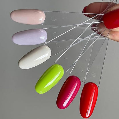 100 PCS Clear Nail Swatch Sticks -Round