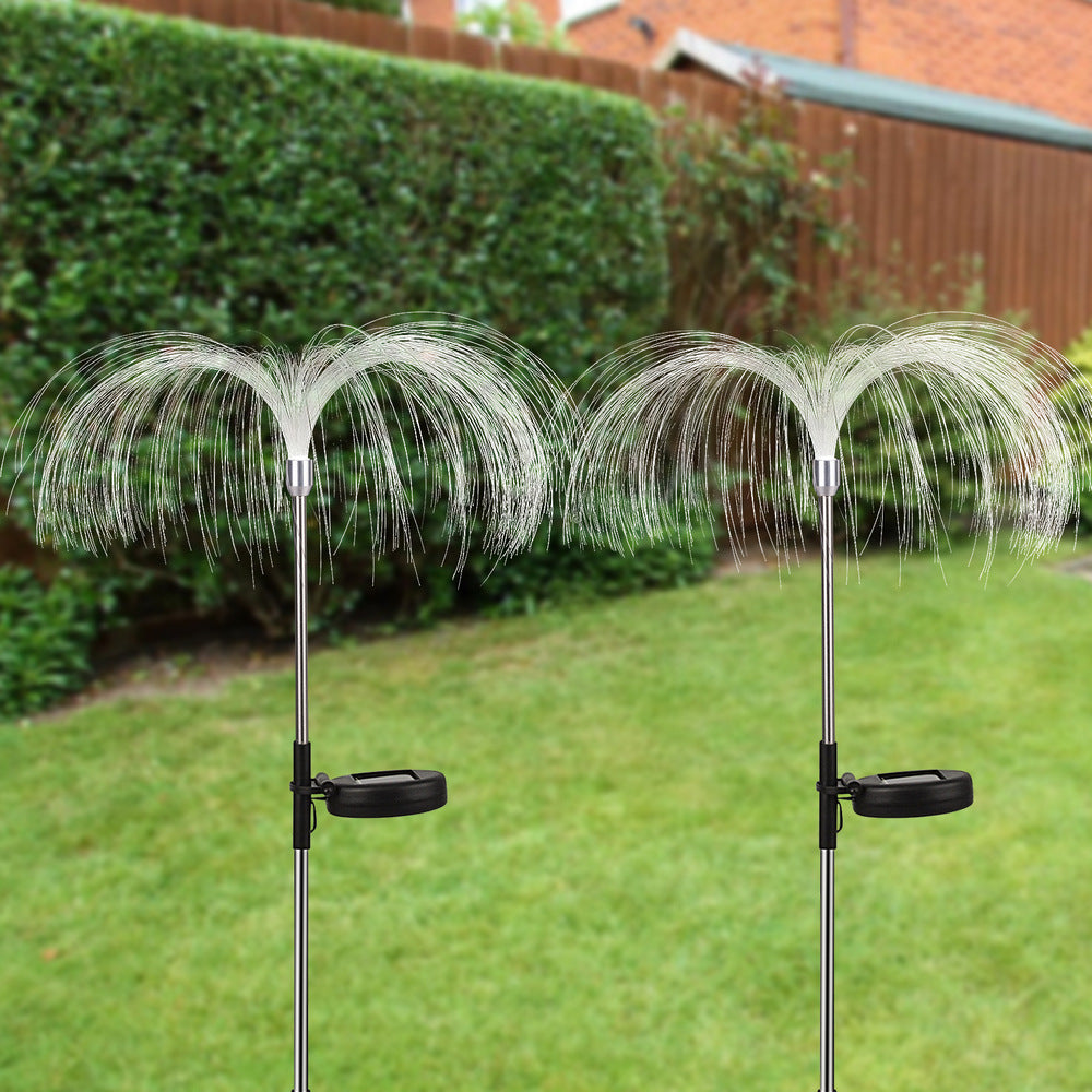 Solar Pathway Lights 4Pcs Solar Ground Lights Outdoor Garden Decor Lamp -Warm White