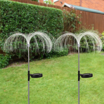 Solar Pathway Lights 4Pcs Solar Ground Lights Outdoor Garden Decor Lamp -Warm White