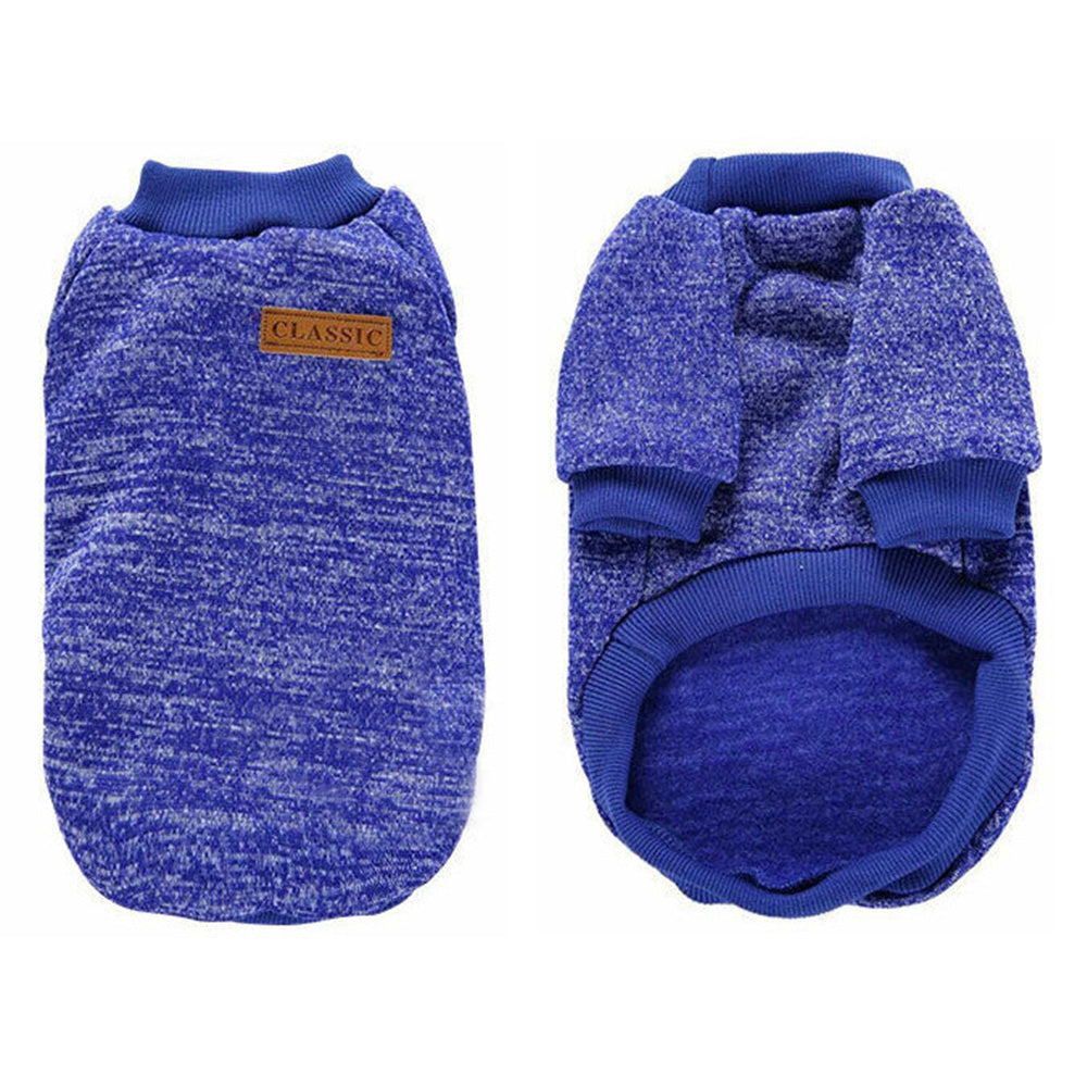 Dog Sweatshirt Pullover for Dogs Cats-Blue