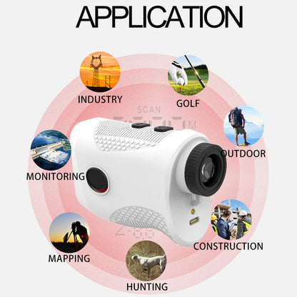1200Yard Golf Laser Rangefinder Magnetic Mount Distance Measuring Tool with Flag Pole Locking Vibration