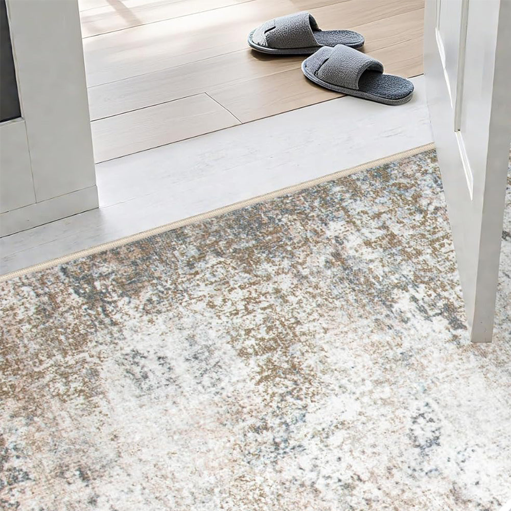 Nordic Crystal Velvet Rug Soft Non Slip for Bedroom Living Room Bedside Floor-Grey