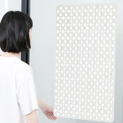 Anti-Slip Bath Mat Suction Shower Mats Bathroom Bathtub Floor White