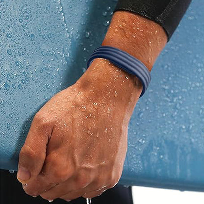 2 Piece Silicone Band Replacement for Google Fitbit Air-Blue and Red