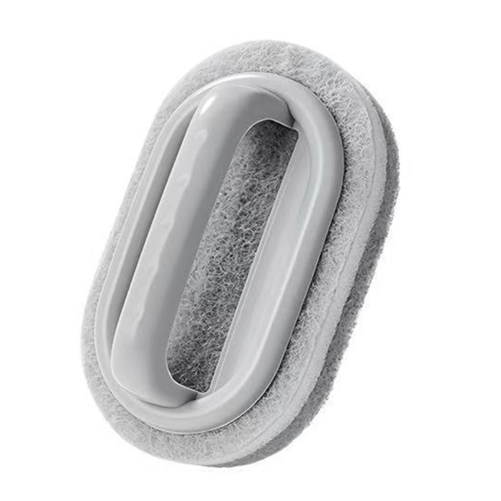 5 Piece Multi Layer Sponge Cleaning Brush Set for Kitchen Bathroom - Grey