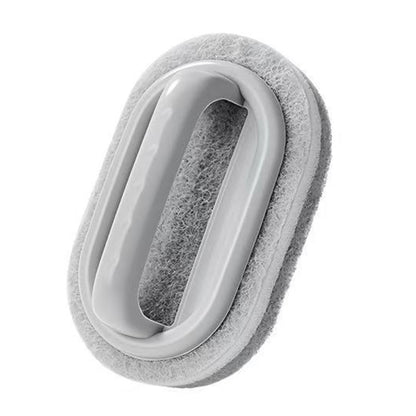 5 Piece Multi Layer Sponge Cleaning Brush Set for Kitchen Bathroom - Grey