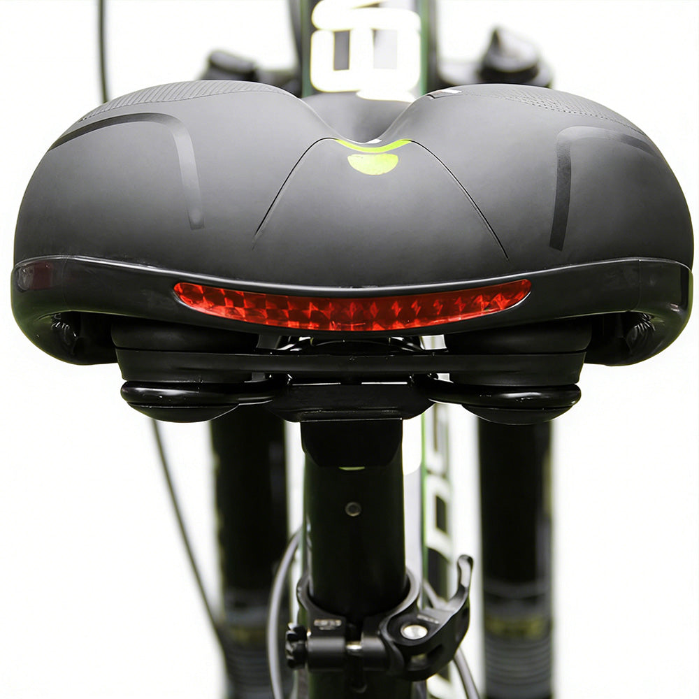 Air Cushion Shock Absorbing Mountain Bike Saddle Seat-Yellow