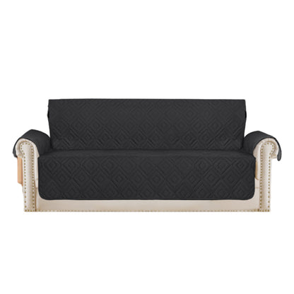 Reversible Sofa Slipcover Water Resistant Sofa Cover Couch Covers Furniture Protector Black