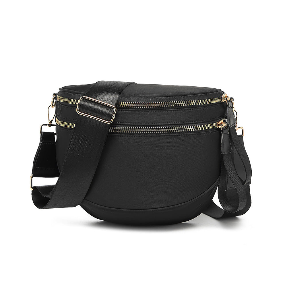 Oxford Cloth Large Capacity Crossbody Bag ¨C Lightweight Shoulder Messenger Bag for Women Black