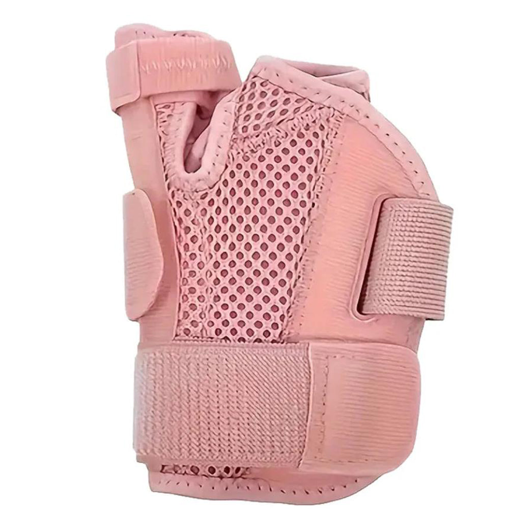 Thumb Brace Removable Thumb Spica Splint for Left Right Hand Pink