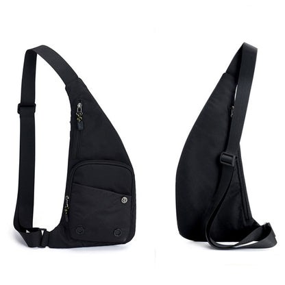 Chest Sling Bag Unisex Large Capacity-Black