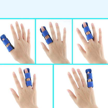 4PcsThumb Finger Splints Trigger Finger Brace Protector Finger Support for Sports Blue